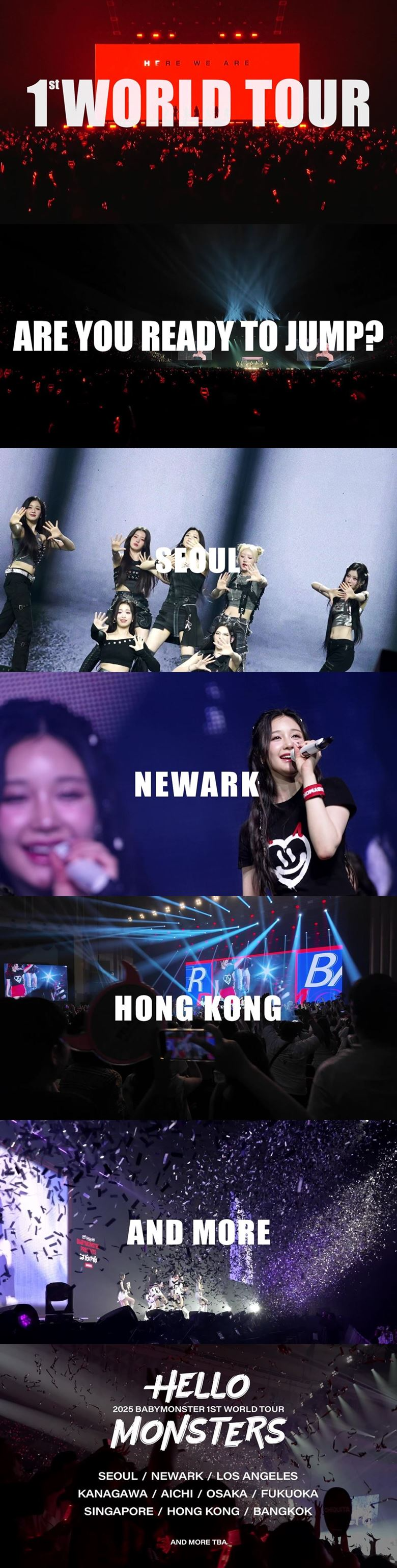 베이비몬스터, 첫 월드투어 기대감 예열…스팟 영상 공개