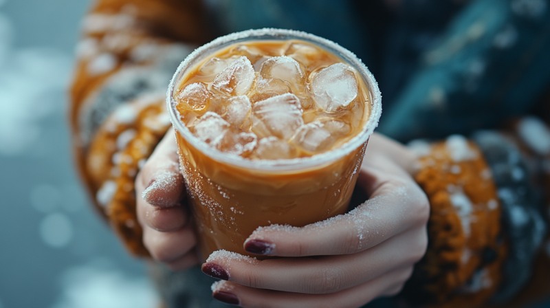 추운 겨울에도 '아이스 아메리카노'를 추구하는 사람들이 있다. 맛은 더 좋을지 모르지만, 우리 몸을 얼게 만드는 적이 될 수도 있다. (AI생성이미지)