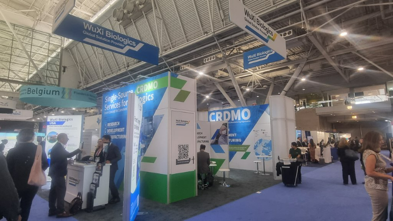 2023 바이오USA에 참가한 우시바이오로직스 부스 (연합뉴스 제공)