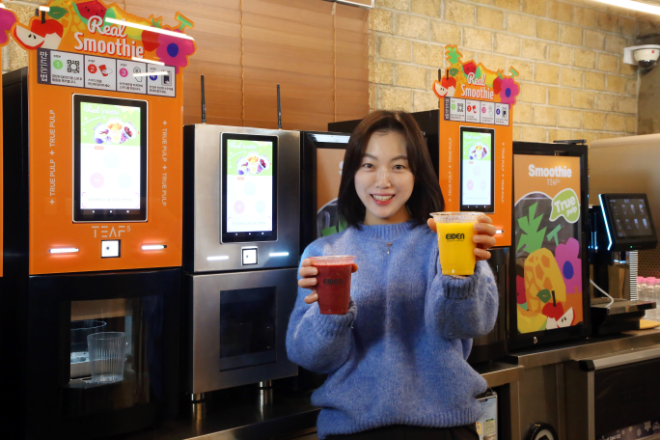 사진=제이그룹 리얼 과일 스무디 머신(Jgroup Smoothie Machine) (에이덴 제공)