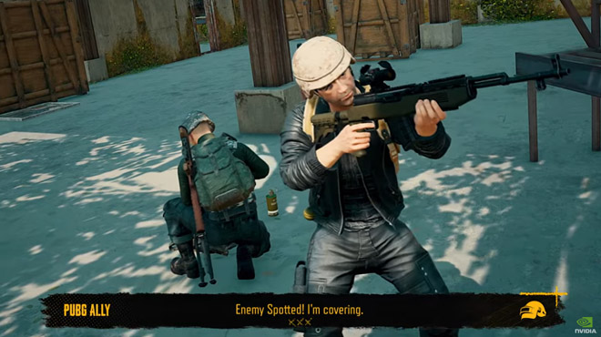 AI Co-Playable Character가 적용된 '배틀그라운드' 화면. 자료 출처 : NVIDIA GeForce 공식 유튜브 채널