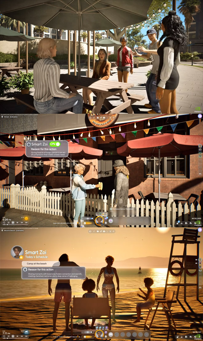 AI Co-Playable Character가 적용된 '인조이' 화면. 자료 출처 : NVIDIA GeForce 공식 유튜브 채널