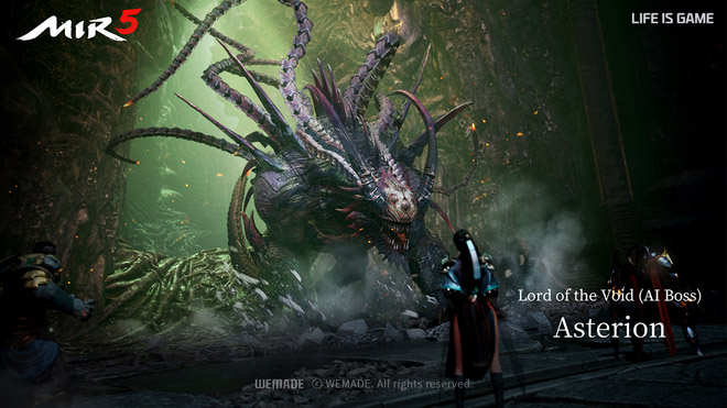 위메이드넥스트가 엔비디아와 개발 중인 AI 보스 몬스터 '아스테리온'. 자료 제공 : 위메이드