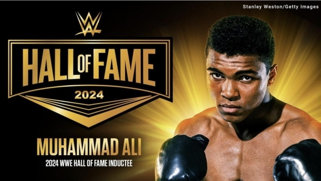 WWE 명예의 전당에 입회하는 무하마드 알리