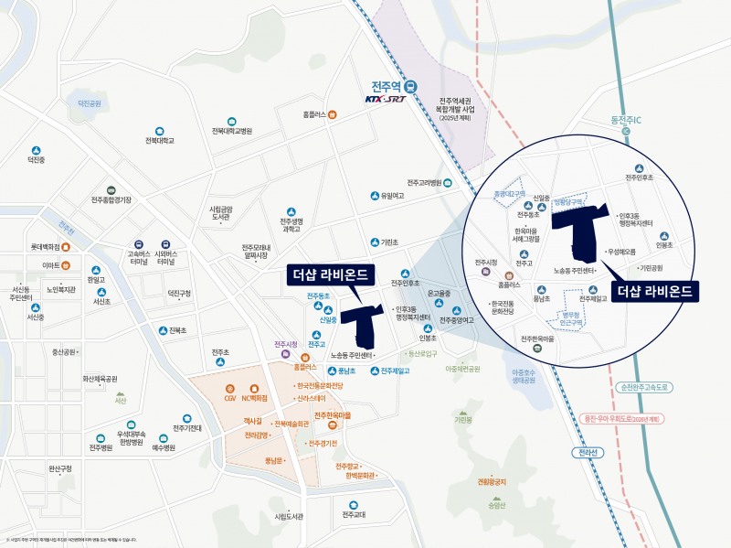 ‘더샵 라비온드’ 위치도
