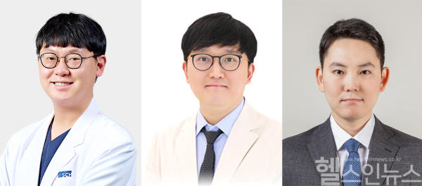 류담 순천향대서울병원 소화기내과 교수, 양경모 서울성모병원 소화기내과 임상강사, 정범선 연세대학교 원주의과대학 해부학교실 교수 (순천향대서울병원 제공)