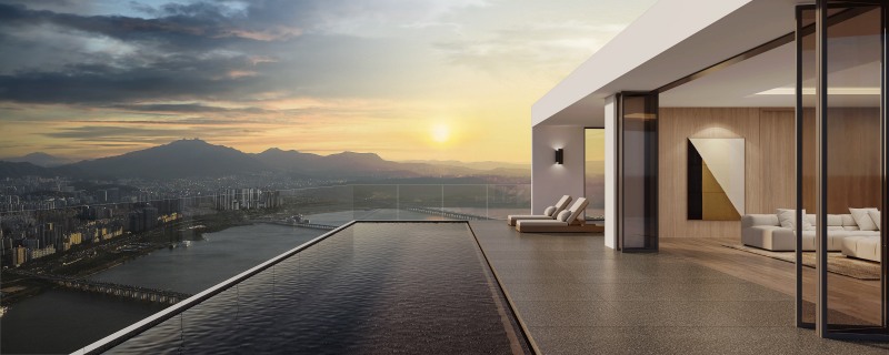 최상의 한강뷰가 펼쳐진 게스트 하우스 '글로우 스테이'