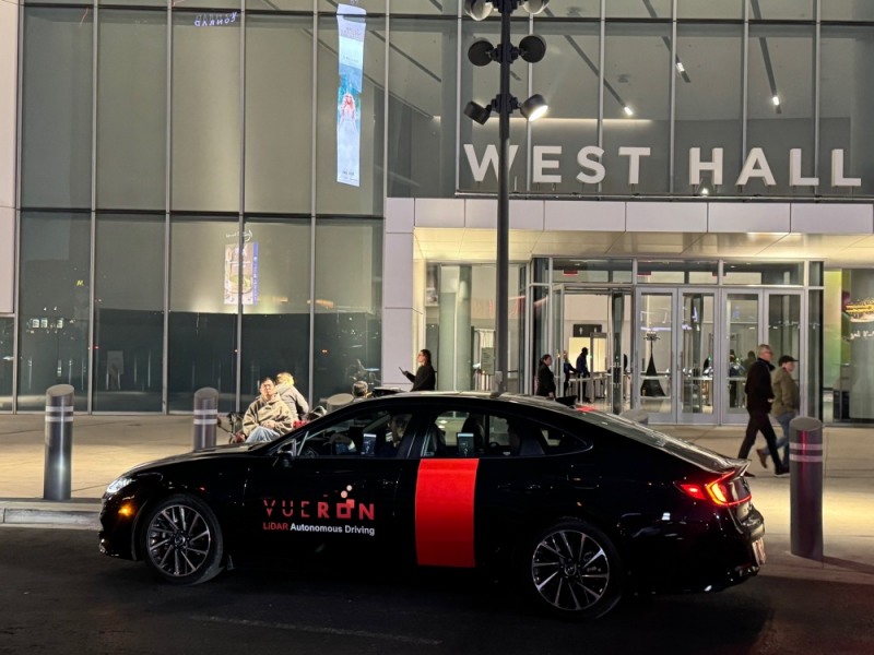 뷰런테크놀로지 미국 CES에서 시승 데모 (사진제공=뷰런테크놀로지)