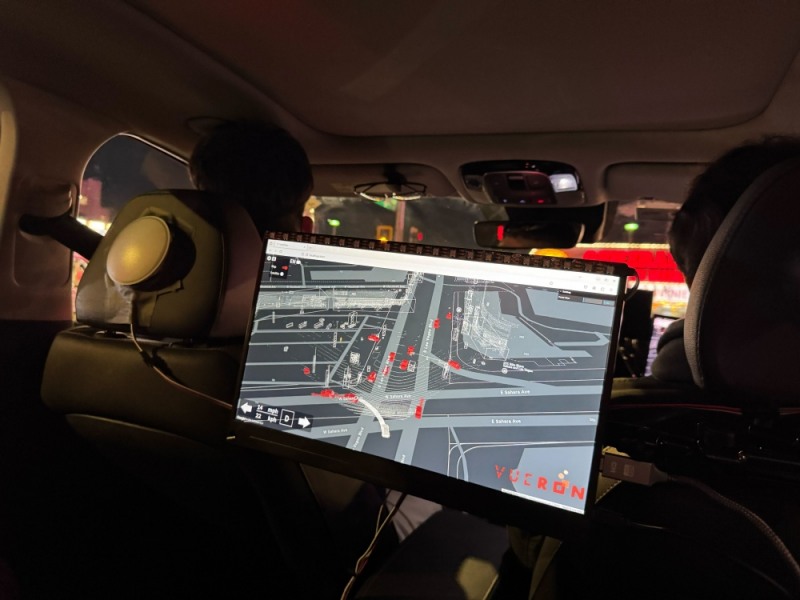 뷰런테크놀로지 미국 CES에서 시승 데모 (사진제공=뷰런테크놀로지)