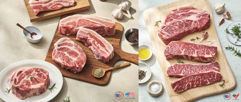 미국산 돼지고기 및 소고기