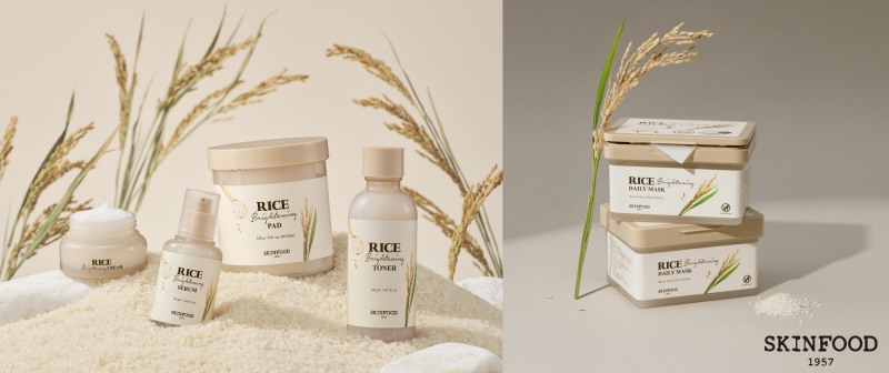 스킨푸드 라이스 브라이트닝 라인 5종 이미지 (스킨푸드 제공)