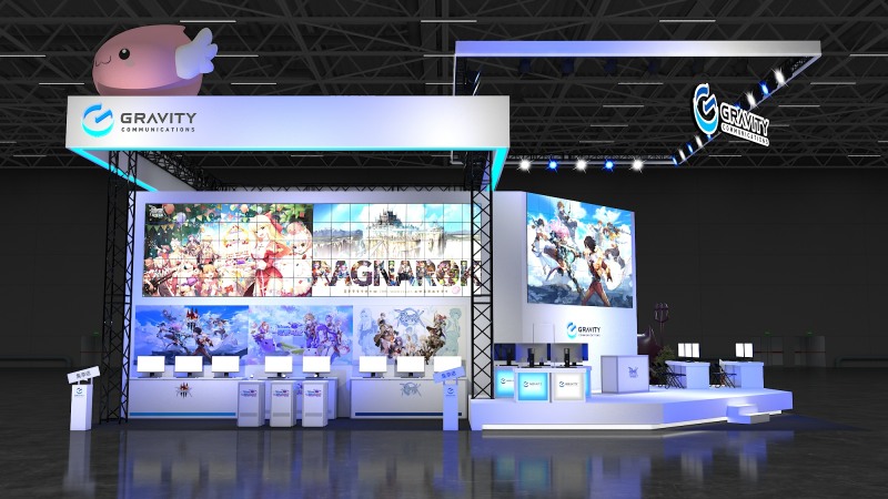 그라비티 커뮤니케이션즈 '2025 타이베이 게임쇼' 부스 이미지(제공=그라비티).