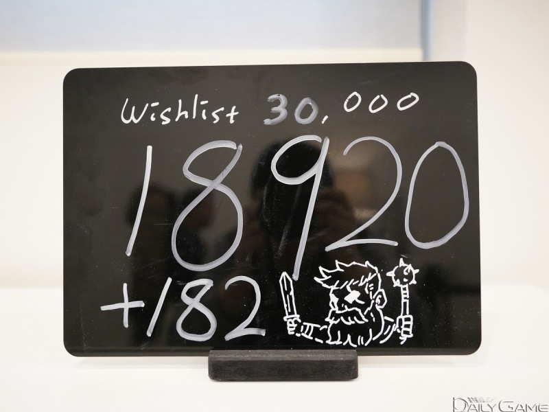위시리스트의 새로운 목표로 3만 명을 잡았다.