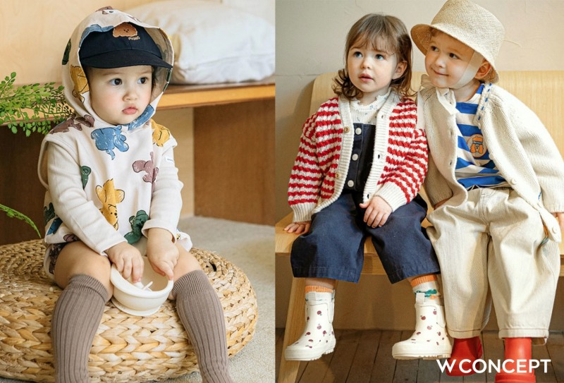 W컨셉은 설을 앞두고 유아동 '설빔' 구매가 급증했다고 오늘 밝혔다. (W컨셉 제공)