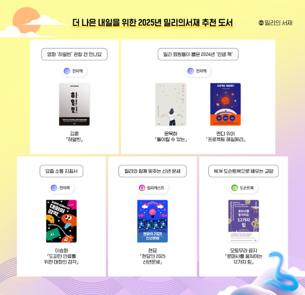 밀리의서재, 설 명절 맞아 다양한 장르와 형식 도서 추천