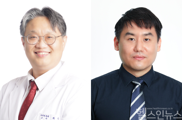 (왼쪽부터) 최준 이비인후·두경부외과 교수, 임강현 박사 (고대안산병원 제공)