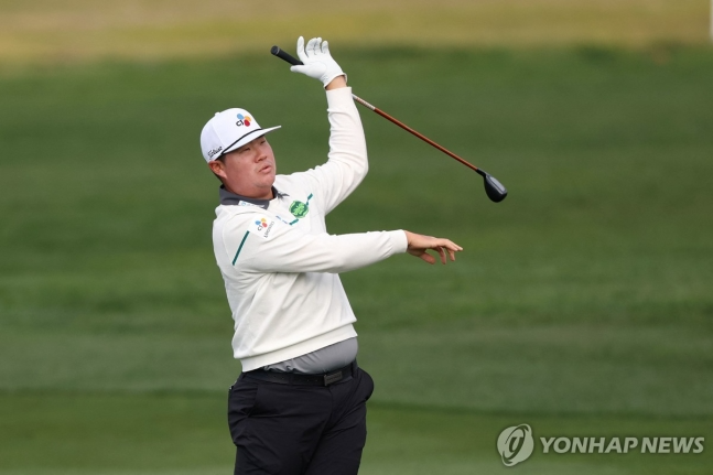 임성재의 1라운드 경기 모습