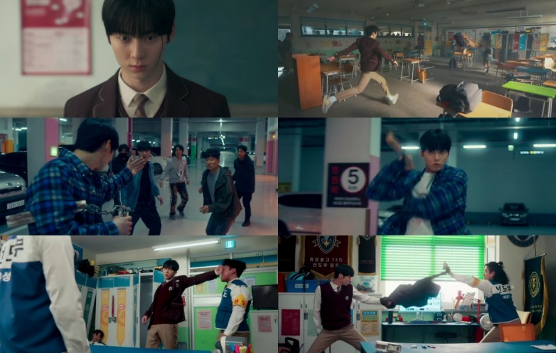 ‘스터디그룹’ 황민현, 이소룡 연상케 하는 화려한 액션…역대급 카타르시스 선사