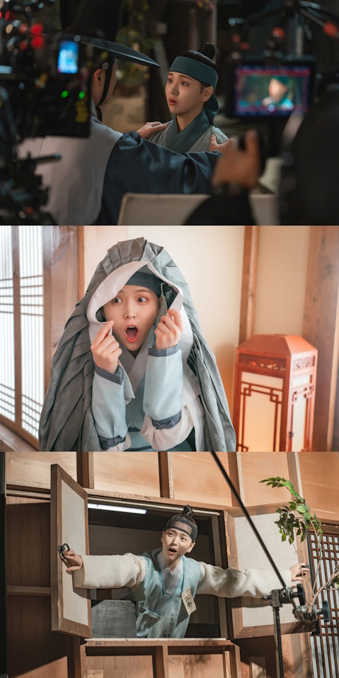 ‘체크인 한양’ 김지은, 장꾸美 가득한 비하인드 컷 공개