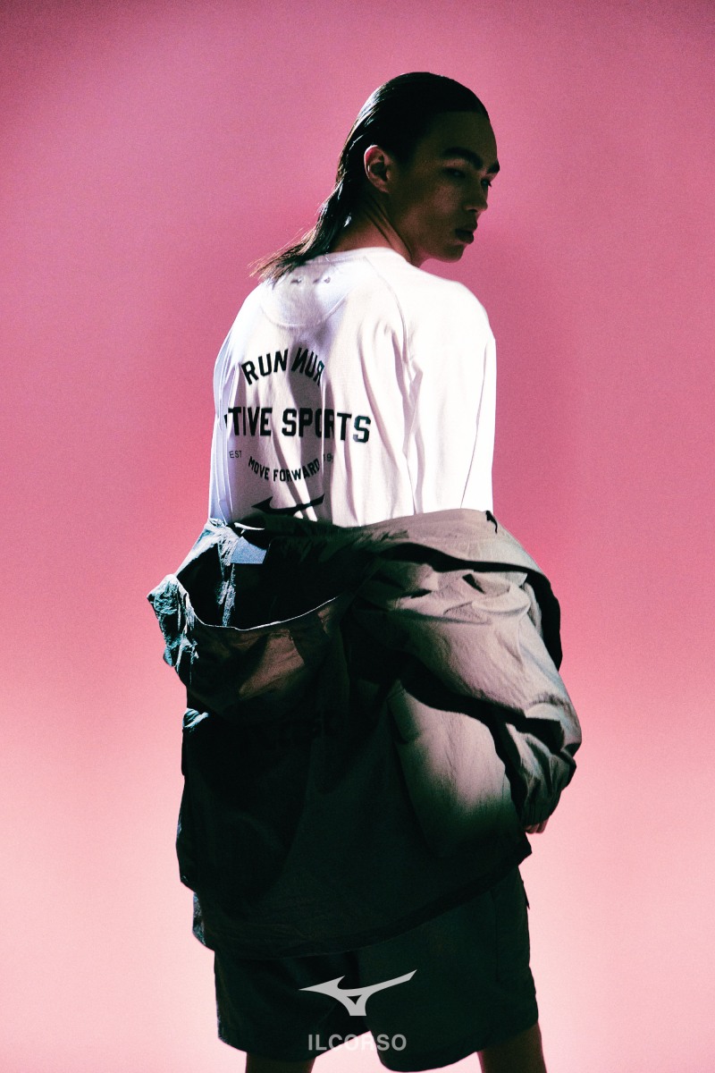 일꼬르소가 2025 S/S 시즌을 맞아 글로벌 스포츠웨어 브랜드 '미즈노'와의 세번째 협업 컬렉션을 공개했다. (LF 제공)