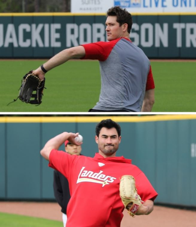 사진=(위)SSG 외인 투수 드루 앤더슨과 미치 화이트(아래)