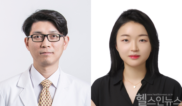 왼쪽부터 심승혁 건국대병원 산부인과 교수, 장은비 건국대병원 산부인과 전임의 (건국대병원 제공)