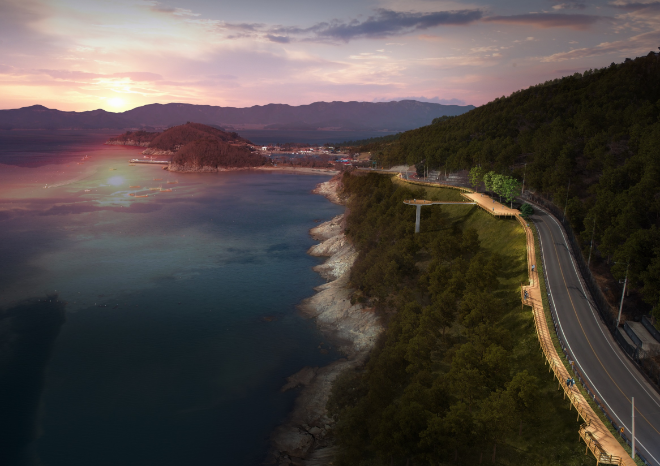 가리포 노을길 조성 사업 조감도. ⓒ 완도군