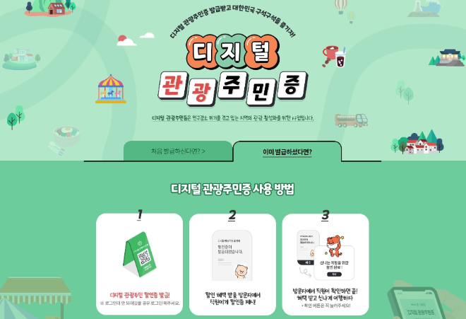 디지털주민관광증. ⓒ 해남군