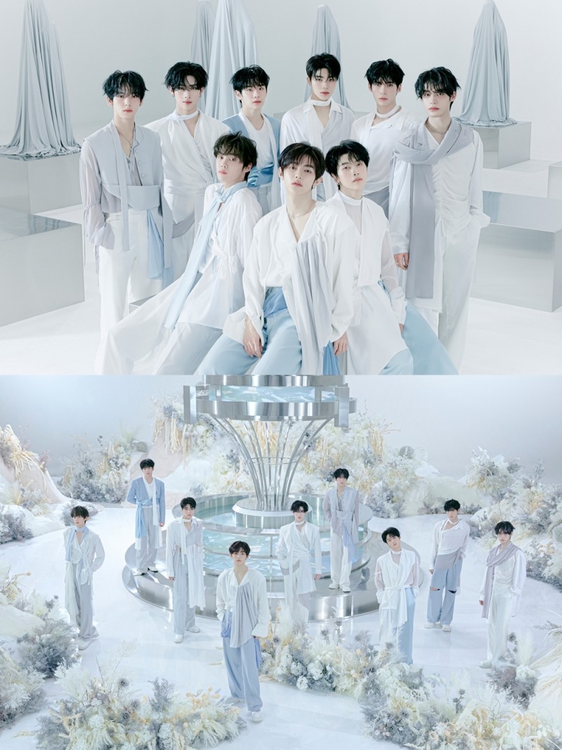 제로베이스원, 미니 5집 단체 콘셉트 포토 공개…'청초+순수' 비현실적 비주얼