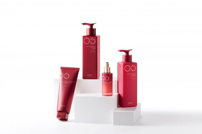 아모스프로페셔널이 안티에이징 케어 솔루션 '리뉴 카멜리아' 라인을 선보였다. (아모스프로페셔널 제공)