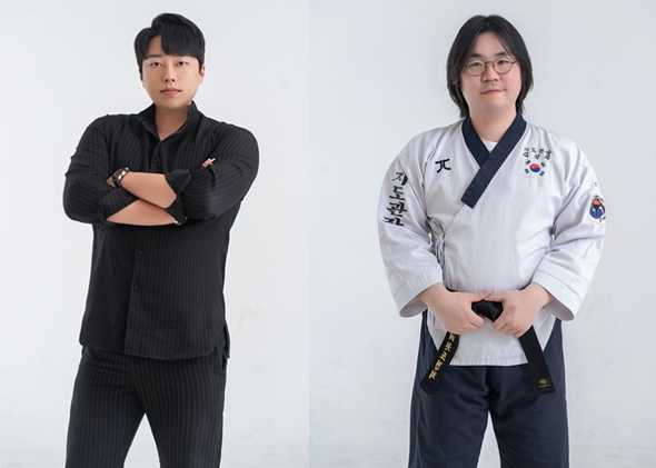 사진=가온태권스쿨 총관장 정요한(좌), 2관 지도관장 김정원(우)