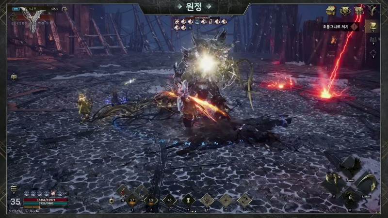 강력한 보스에 도전하는 '원정'(출처=공식 영상 캡처).