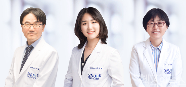 (왼쪽부터) 김지훈·이지예 영상의학과 교수, 박영주 내분비대사내과 교수 (서울대병원 제공)
