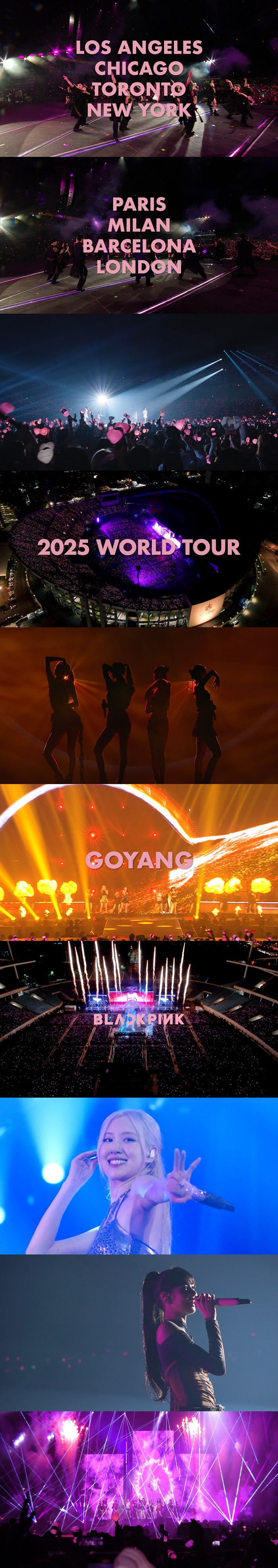 블랙핑크, 2025년 대규모 월드투어 플랜 발표…고양종합운동장→英 웸블리 스타디움 입성
