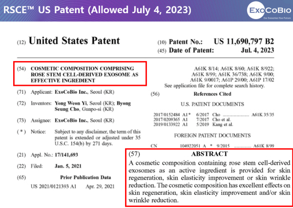 엑소코바이오, 장미 줄기세포 엑소좀(RSCE™) 기술 피부과학 저널 JCD에 게재