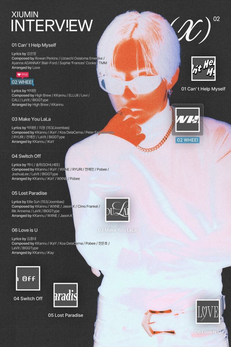 시우민, 미니 2집 트랙리스트 공개…타이틀곡은 ‘WHEE!’