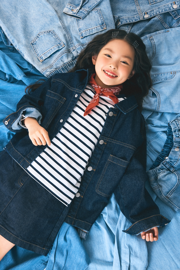 스파오키즈가 2025년 봄 시즌을 맞아 키즈 데님 컬렉션을 공개했다. (스파오키즈 제공)