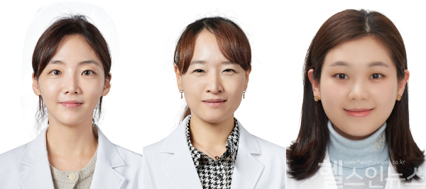 (왼쪽부터) 박귀영 중앙대학교병원 피부과 교수, 최진화 방사선종양학과 교수와 한혜성 중앙대광명병원 피부과 교수 (중앙대학교병원 제공)