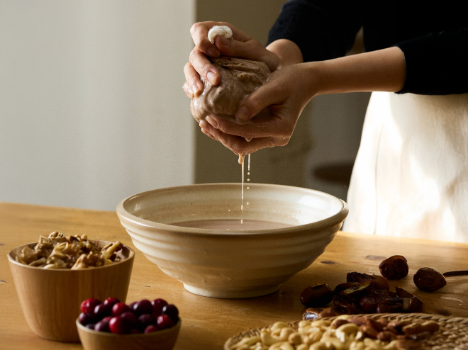 오필리가 출시한 프리미엄 견과 음료 ‘하루넛츠유’/사진제공=에이치유지