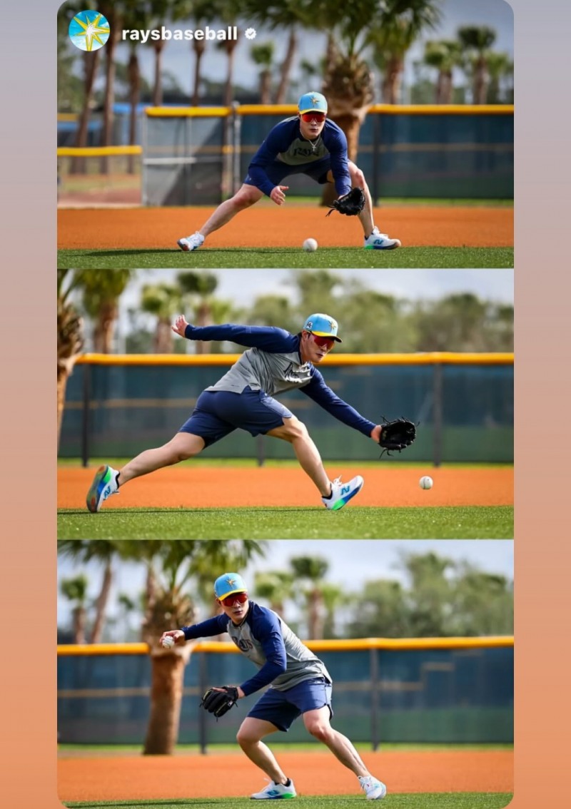 수비 훈련하는 김하성