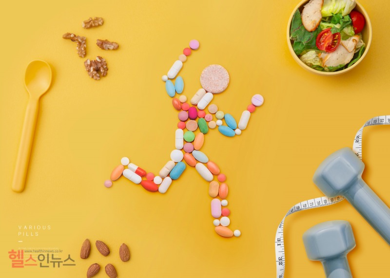 영양제는 말 그대로 부족한 영양소를 보충해 주는 용도로 사용하면 된다. 운동을 지속할 때는 식단, 수면, 운동 강도 등을 신경 써서 조절하는 것이 좋다. (클립아트코리아)