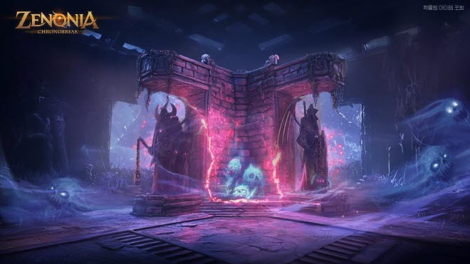 제노니아: 크로노브레이크 '지옥의 비밀' 던전 3층 '타락한 지역' 관련 일러스트. 자료 제공 : 컴투스홀딩스