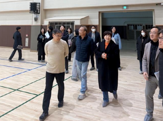 군포의왕교육지원청, 내손중·고등학교 개교 전 현장 점검