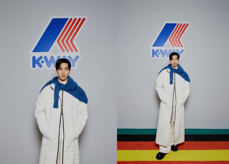 까웨 60주년 기념 전시 & 2025 가을겨울 컬렉션 패션쇼 포토월 앞 셔누 (사진 = 까웨)