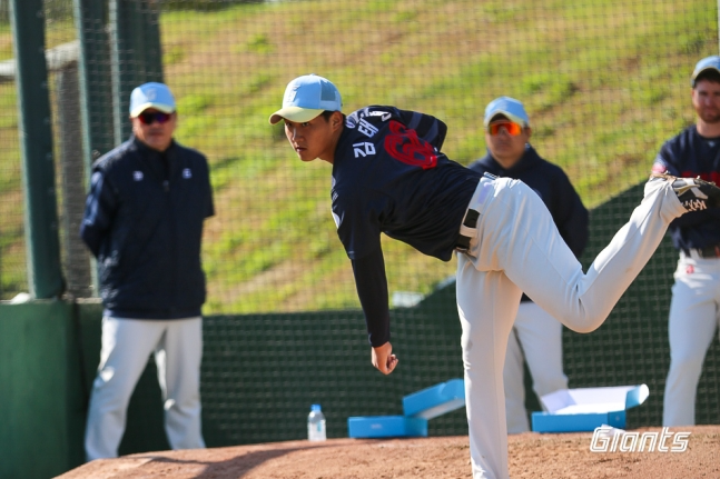 롯데 자이언츠 신인 투수 김태현. / 사진제공=롯데 자이언츠
