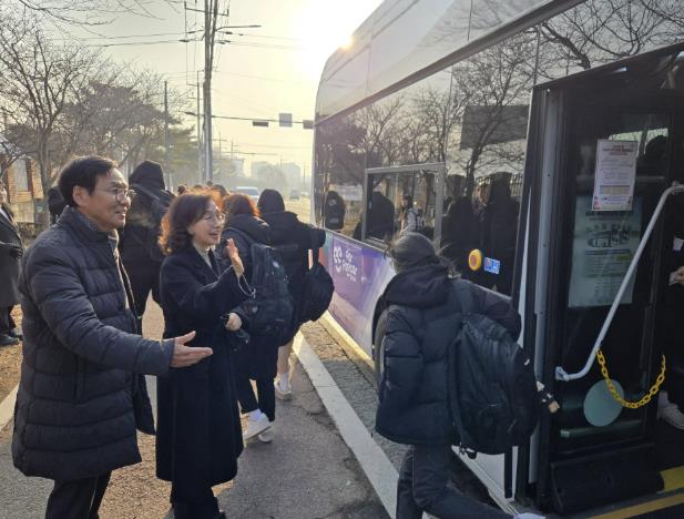파주교육지원청, 파프리카(학생전용 통학순환버스) 북부권역 운행 점검 실시