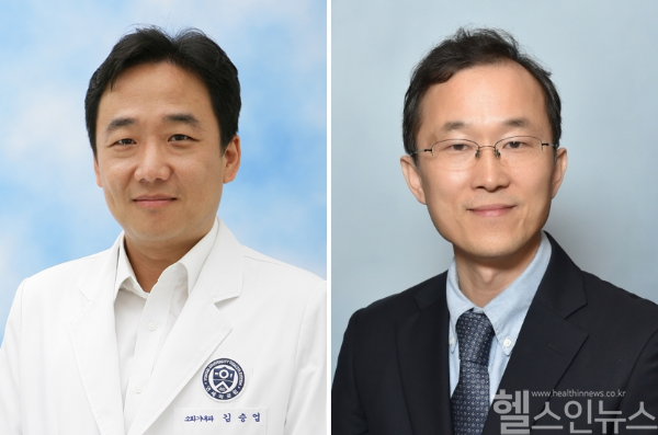 (왼쪽부터) 김승업 연세대 교수(범석 논문상), 구본권 서울대 교수(범석 의학상) (노원을지대병원 제공)