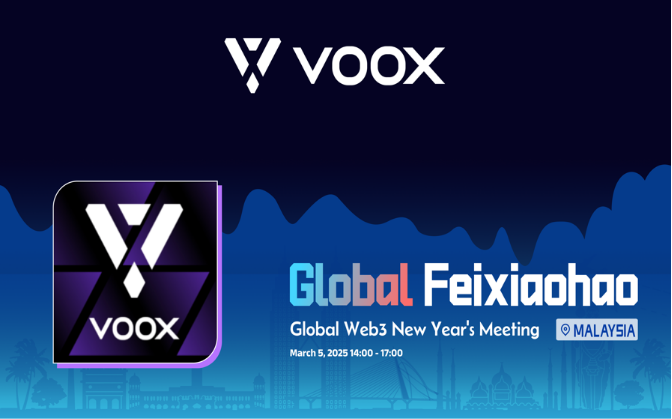 Voox, 'Feixiaohao Global Tour' 지원...암호화폐 거래 새 패러다임 제시