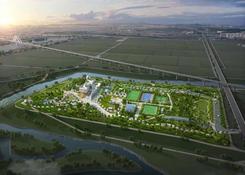 통복공공하수처리시설 조감도