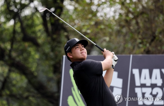 장유빈의 경기 모습.